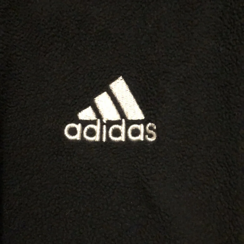 Adidas Men's Black Full-Zip Fleece Jacket
